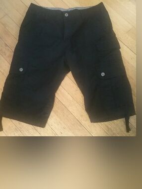 George 8 Pocket Shorts - 32 Waist-Black
